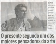 Matéria no jornal O Globo, Segundo Caderno, 15/04/2012.