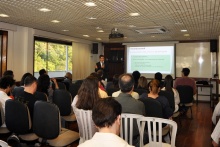 Seminário realizado na sala de reuniões do Decanato do CTC. Fotógrafa Pamella Vasconcellos. Acervo do Projeto Comunicar.