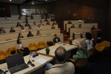 Palestrantes e participantes da Jornada no Auditório do RDC. Fotógrafo Antônio Albuquerque. Acervo do Núcleo de Memória.