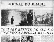 Primeira página da edição do Jornal do Brasil de 02/04/1964