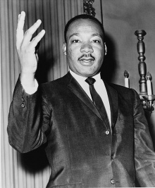 Martin Luther King em foto de 1964.