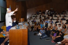 Participação de José Celso Martinez Corrêa. Evento realizado no auditório do RDC. Fotógrafo Antônio Albuquerque.