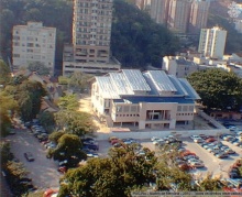 Vista aérea do Ginásio Padre Ormindo Viveiros de Castro.