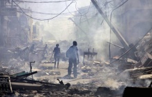 Na capital, Porto Príncipe, uma imagem da destruição.