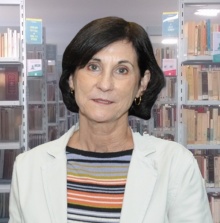 Maria da Conceição dos Santos Ferreira, na Biblioteca Central. Fonte: DBD