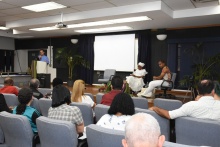 Apresentação dos participantes, realizada no auditório Padre Anchieta. Fotógrafo Antônio Albuquerque.