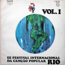 Capa do disco oficial do III Festival Internacional da Canção.