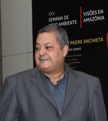 O prof. pe. Marcos Vinicio Miranda Vieira, na abertura da Semana Arquidiocesana do Meio Ambiente, 2019.