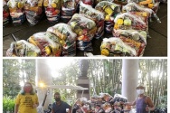 Maio - A AFPUC participou da organização da Campanha do Fundo Emergencial contra a Fome. Em maio, foi entregue a primeira leva de cestas básicas.
