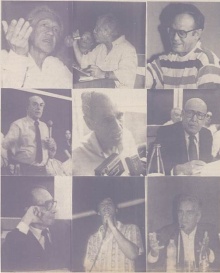 Alguns dos palestrantes. Jornal da PUC, no. 54, abril/1994.