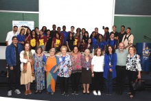 Participantes do evento e alunos do NEAM, no auditório do RDC. Fotógrafo Antônio Albuquerque.