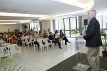 Evento realizado no Salão da Pastoral. Fotógrafo Antônio Albuquerque. Acervo do Núcleo de Memória.