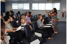 Evento realizado no auditório B8. Fotógrafo Antônio Albuquerque. Acervo Núcleo de Memória.