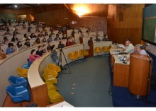 Evento realizado no Auditório do RDC. Fotógrafo Antônio Albuquerque. Acervo Núcleo de Memória.