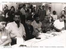 Mesa de debates com integrantes do Movimento dos Sem Terra, organizado pelo Diretório Central de Estudantes da PUC-Rio com o apoio da Vice-Reitoria Comunitária. 