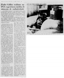 Matéria do Jornal do Brasil de 05/07/1966 sobre a experiência.