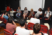 Participantes do debate realizado na sala K102. Fotógrafo Antônio Albuquerque.