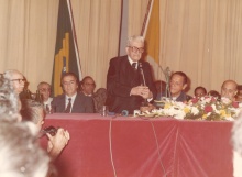 Fala de Sobral Pinto durante a cerimônia.