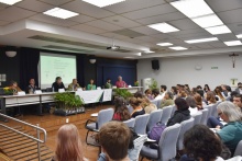 Abertura do evento, com a presença do Reitor Pe. Josafá Carlos de Siqueira S.J. Fotógrafo Antônio Albuquerque.