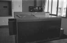 Máquina Xerox 7000 na Biblioteca Central. Fotógrafo Antônio Albuquerque.