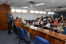 Palestra Mercado de carbono, restauração florestal e biodiversidade, com o prof. Wiston Fritsch. Fotógrafo Antônio Albuquerque. 