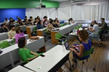 Evento realizado na sala F301-A. Fotógrafo Antônio Albuquerque.