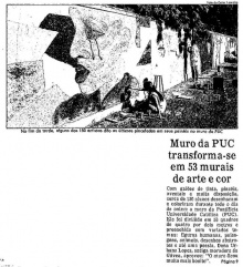 Matéria na primeira página do jornal O Globo, 27/05/1987.