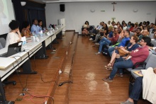 Mesa de abertura do evento, no auditório Padre Anchieta. Fotógrafo Antônio Albuquerque.