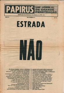 Capa do Jornal Papirus, no. 6, ano II, novembro/1971