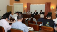 Reunião realizada no Centro Loyola, na Gávea. Fotógrafo Jorge Paulo Araújo. Acervo Comunicar.
