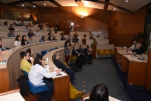 Abertura com o Reitor Prof. Pe. Josafá S.J.. Fotógrafo Antônio Albuquerque.