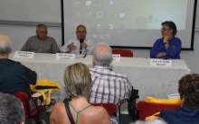 Abertura do evento, com homenagens ao prof. Augusto Sampaio (VRC) e ao prof. José Carmelo (EDU). Fotógrafo Antônio Albuquerque.