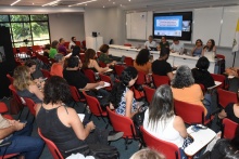 Palestra sobre a profissão docente no Brasil. Fotógrafo Antônio Albuquerque.