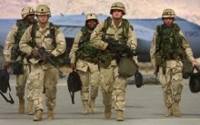 Soldados norteamericanos no Afeganistão.