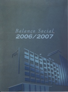 Capa do Balanço Social da PUC-Rio 2006/2007