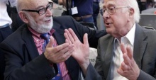 François Englert e Peter Higgs. Fonte: querosaber.sapo.pt