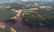 Brumadinho atingida pela lama (Foto: Agência Brasil)