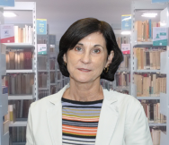 Maria da Conceição dos Santos Ferreira, na Biblioteca Central. Fonte: DBD