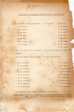 Calendário de reuniões da ADPUC para 1979.