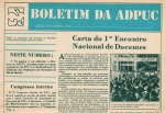 Detalhe da capa do Boletim da ADPUC, março/1979. Acervo Núcleo de Memória.