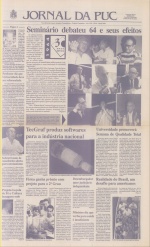 Capa do Jornal da PUC, abril de 1994. Acervo Comunicar.