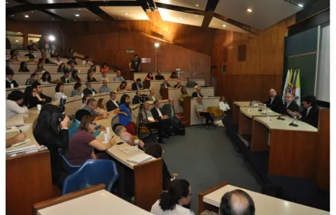 Evento realizado no auditório do RDC. Fotógrafo Antônio Albuquerque. Acervo Núcleo de Memória.