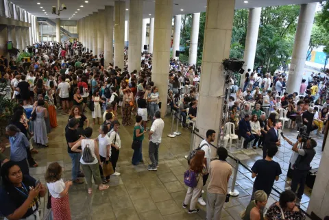 Encontro do Reitor com alunos e familiares. Fotógrafo Antônio Albuquerque.