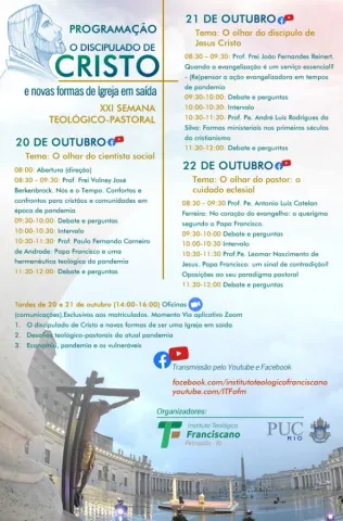 Programação do evento.