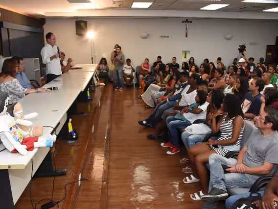 Abertura do evento, no Auditório Padre Anchieta. Fotógrafo Antônio Albuquerque.