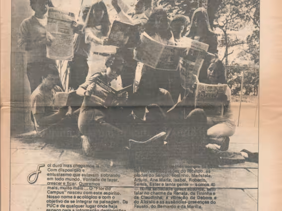 Capa do jornal número 1.