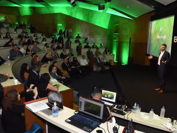 Abertura do evento com o Reitor, pe. Anderson S.J. Fotógrafo Antônio Albuquerque.