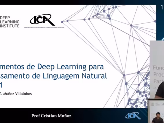 Abertura da palestra.