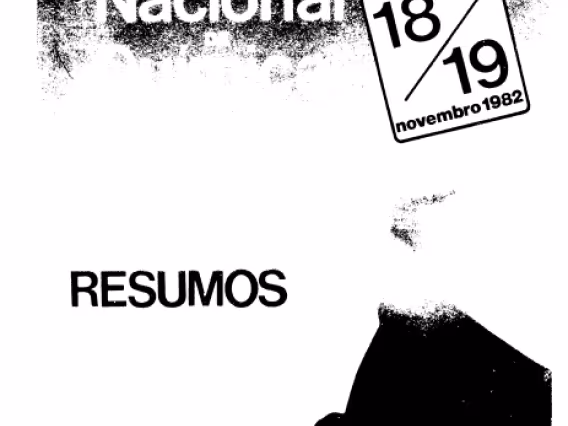 Capa do caderno de resumos do I Encontro Nacional de Química Analítica.