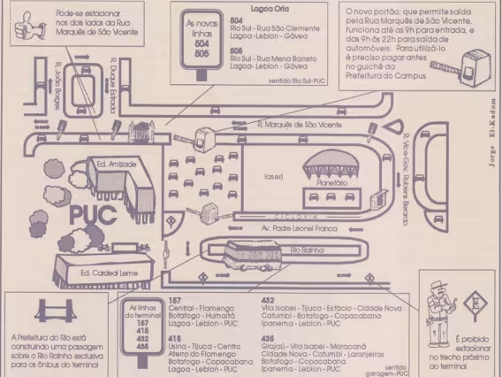 Mapa esquemático do novo terminal.